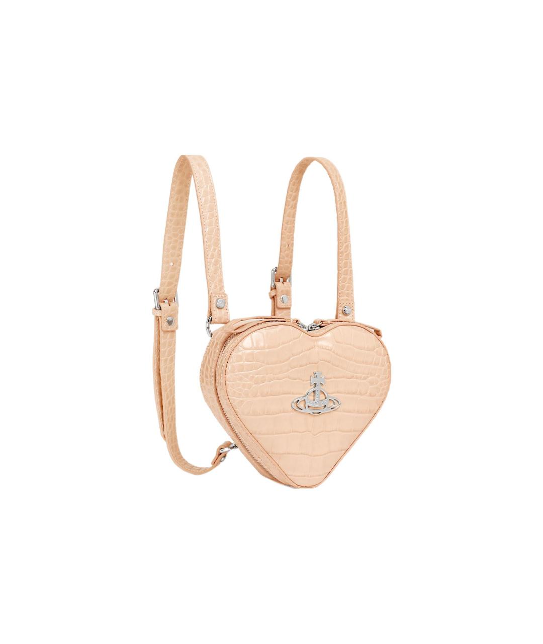 VIVIENNE WESTWOOD Розовый кожаный рюкзак, фото 2