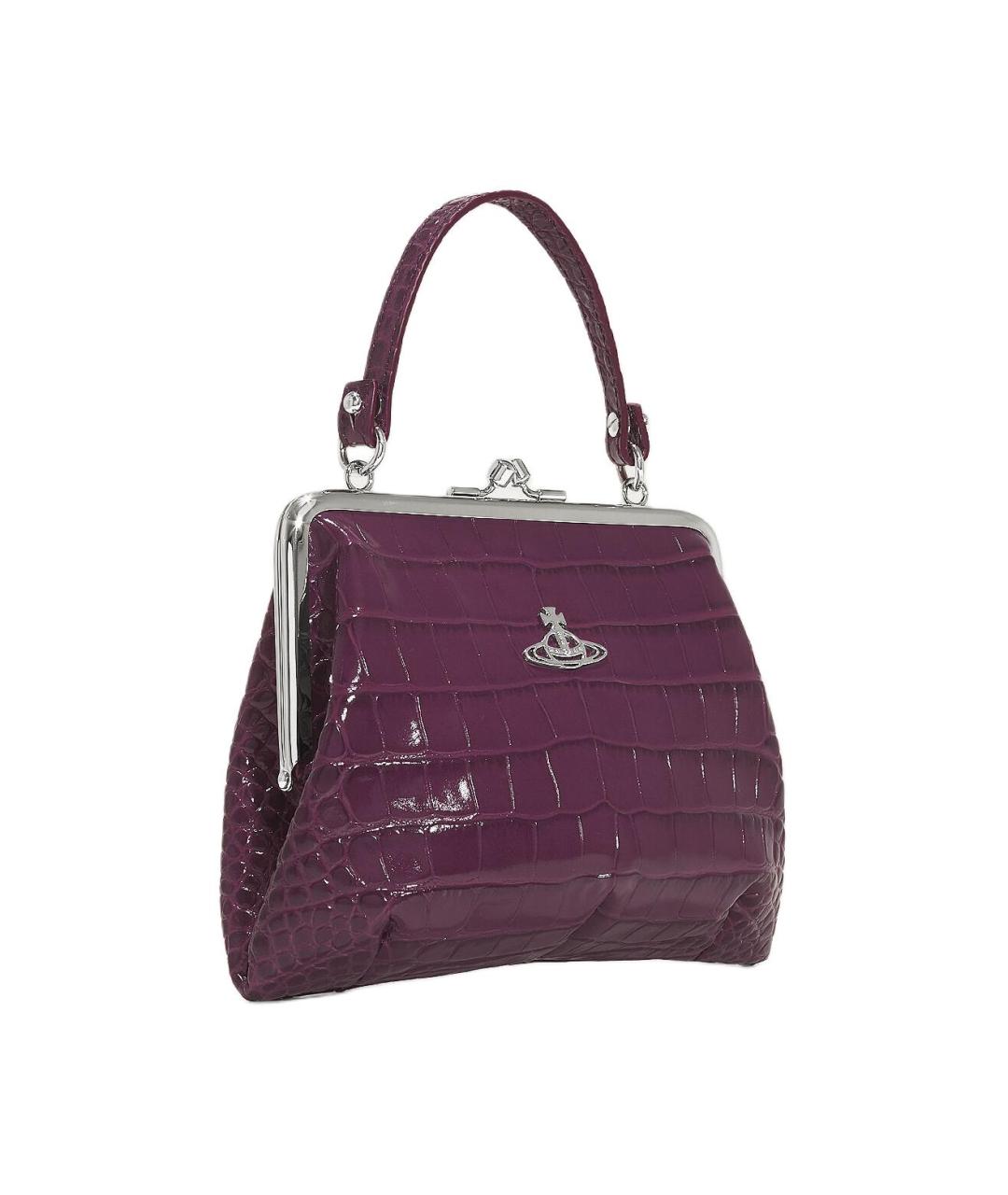 VIVIENNE WESTWOOD Фиолетовый кожаный кошелек, фото 3
