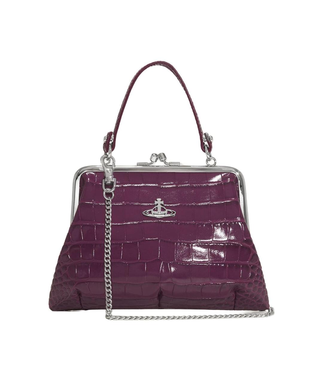 VIVIENNE WESTWOOD Фиолетовый кожаный кошелек, фото 2