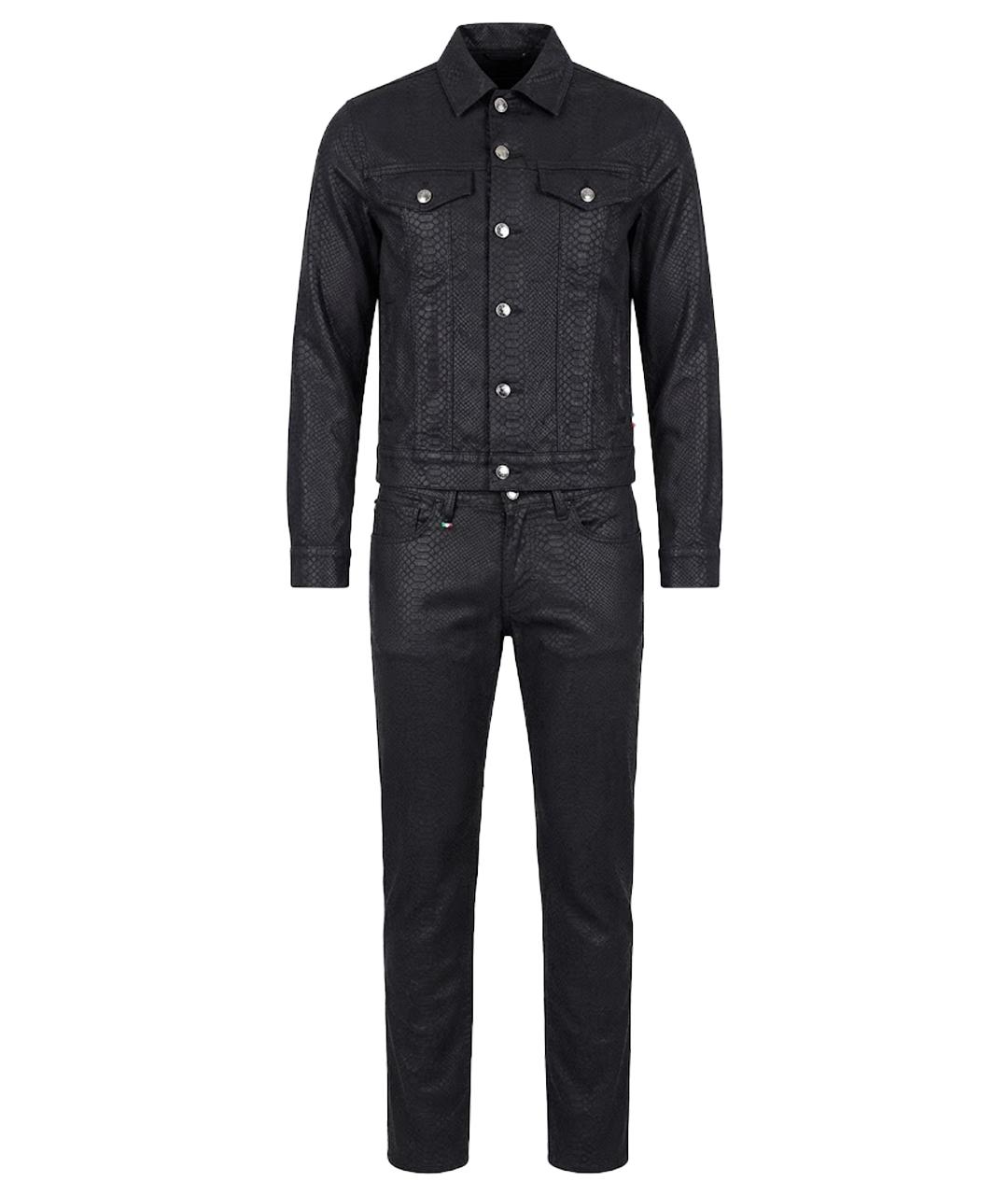 PHILIPP PLEIN Черные прямые джинсы, фото 1