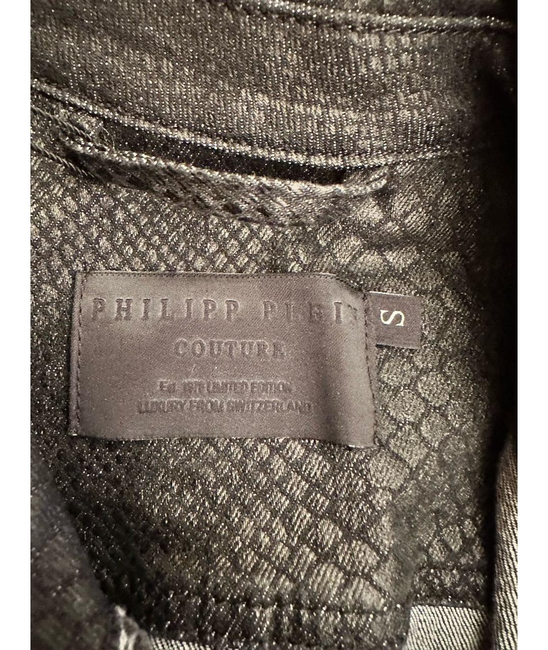 PHILIPP PLEIN Черные прямые джинсы, фото 4