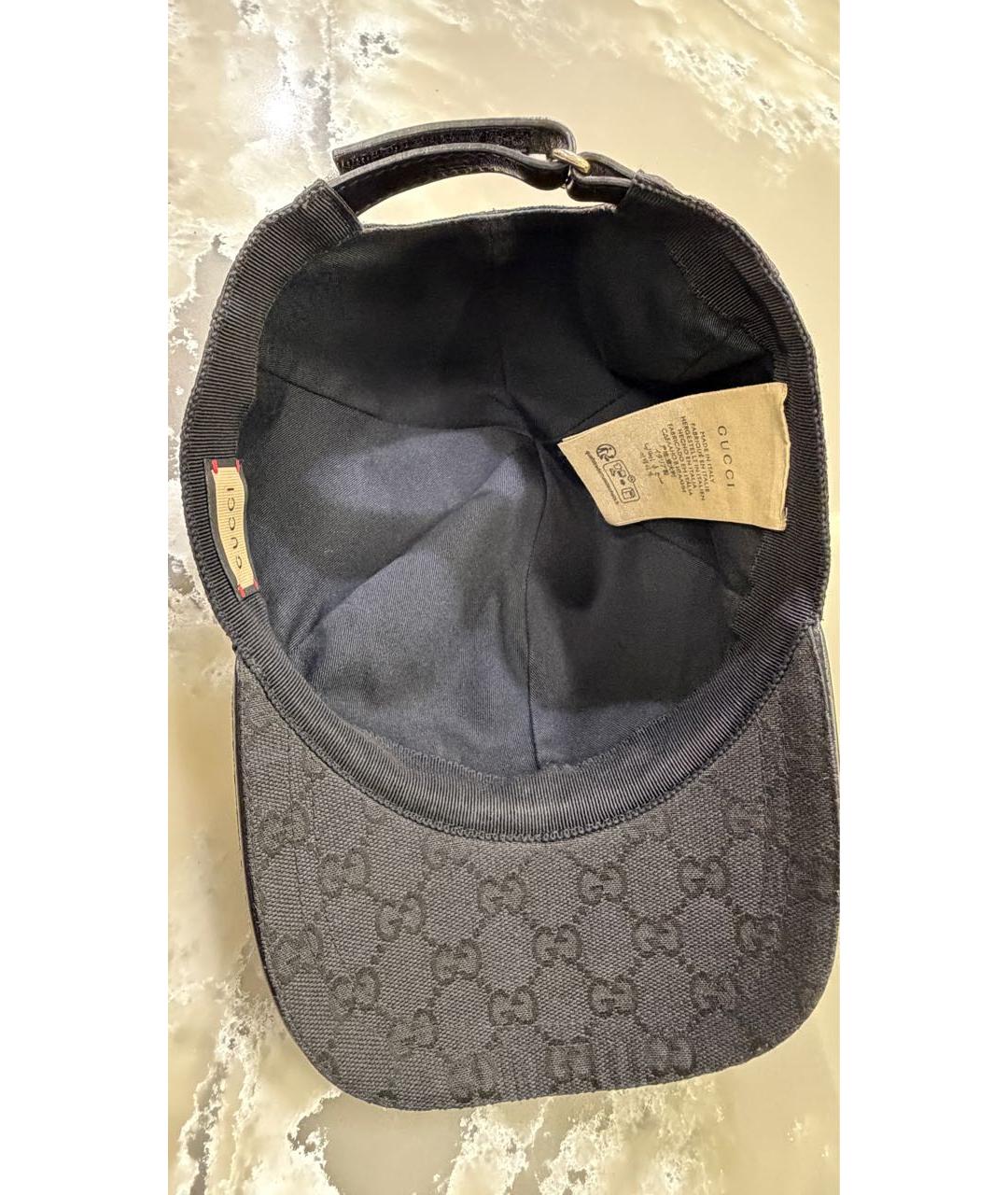 GUCCI Черная хлопковая кепка/бейсболка, фото 6