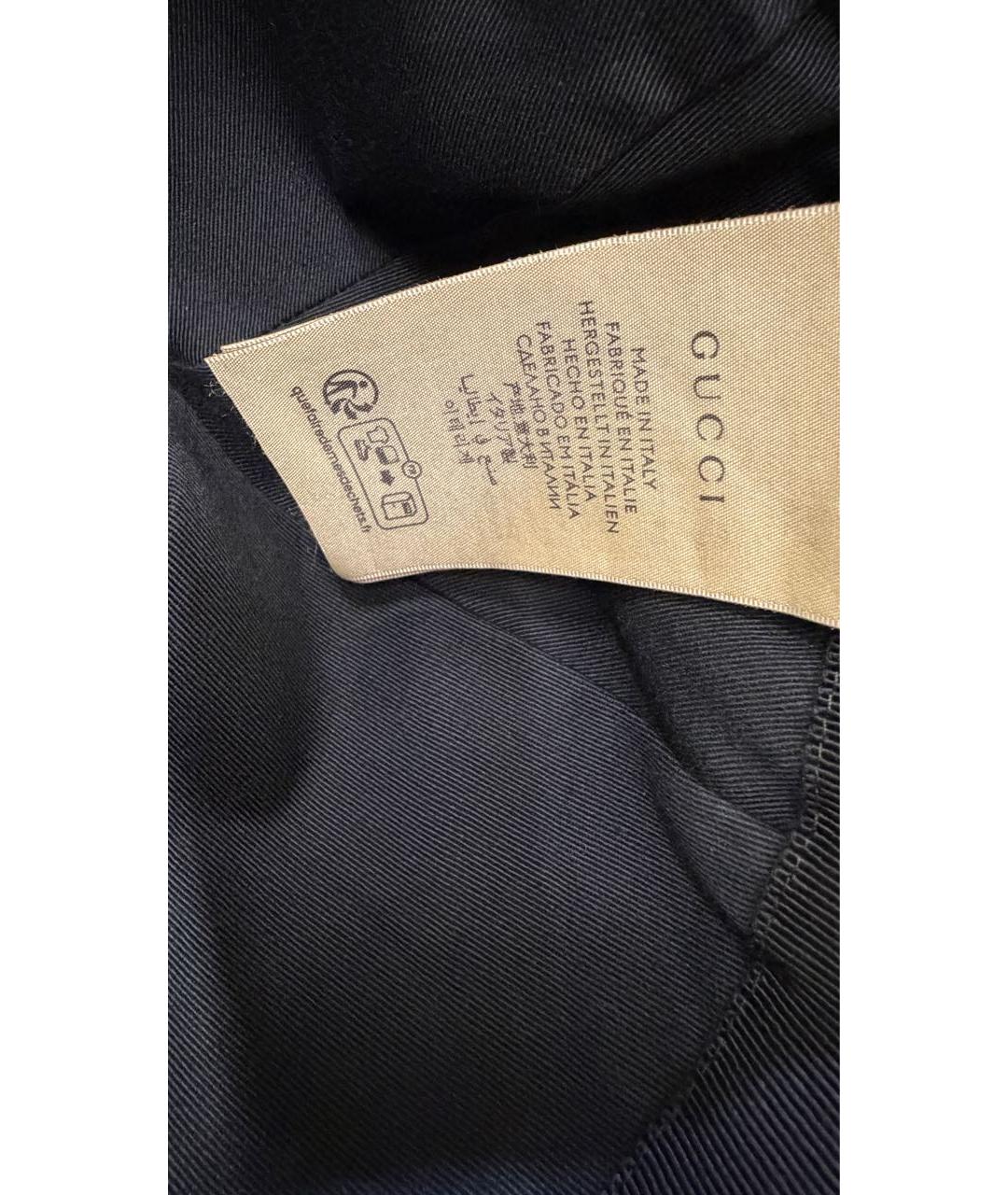 GUCCI Черная хлопковая кепка/бейсболка, фото 7
