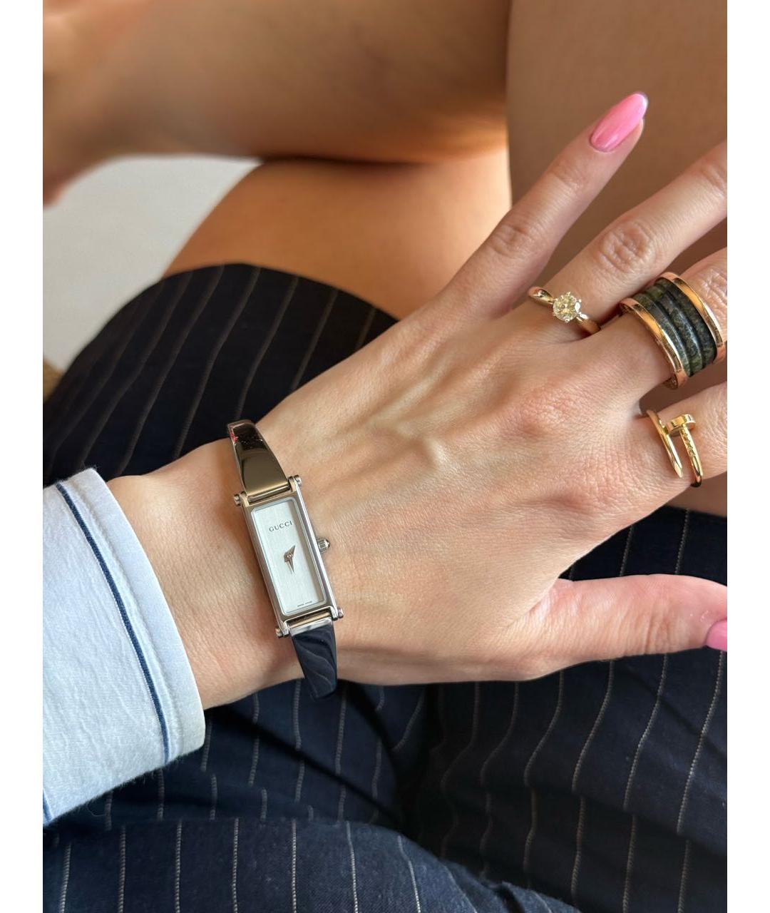 GUCCI Серебряные часы, фото 5