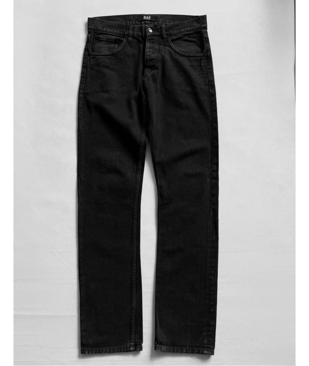 RAF SIMONS Черные прямые джинсы, фото 7