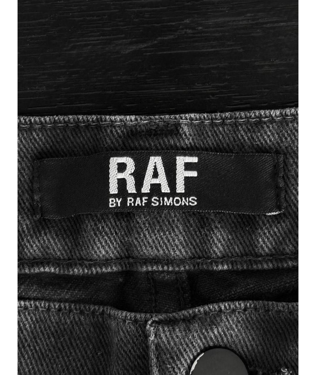 RAF SIMONS Черные прямые джинсы, фото 2