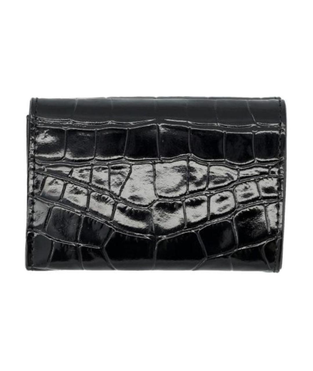 VIVIENNE WESTWOOD Черный кожаный кошелек, фото 2
