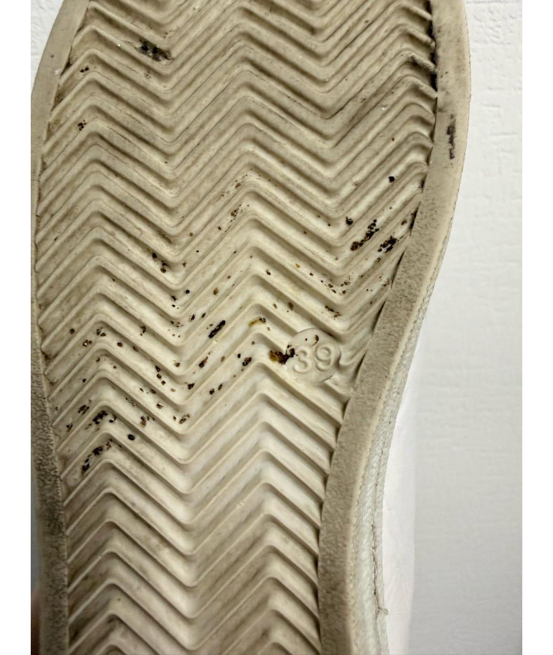 GOLDEN GOOSE Белые кожаные кроссовки, фото 8