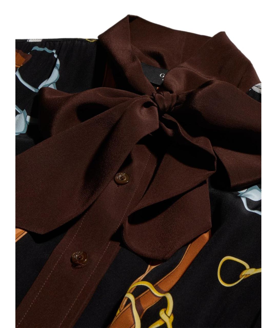GUCCI Мульти шелковое платье, фото 2