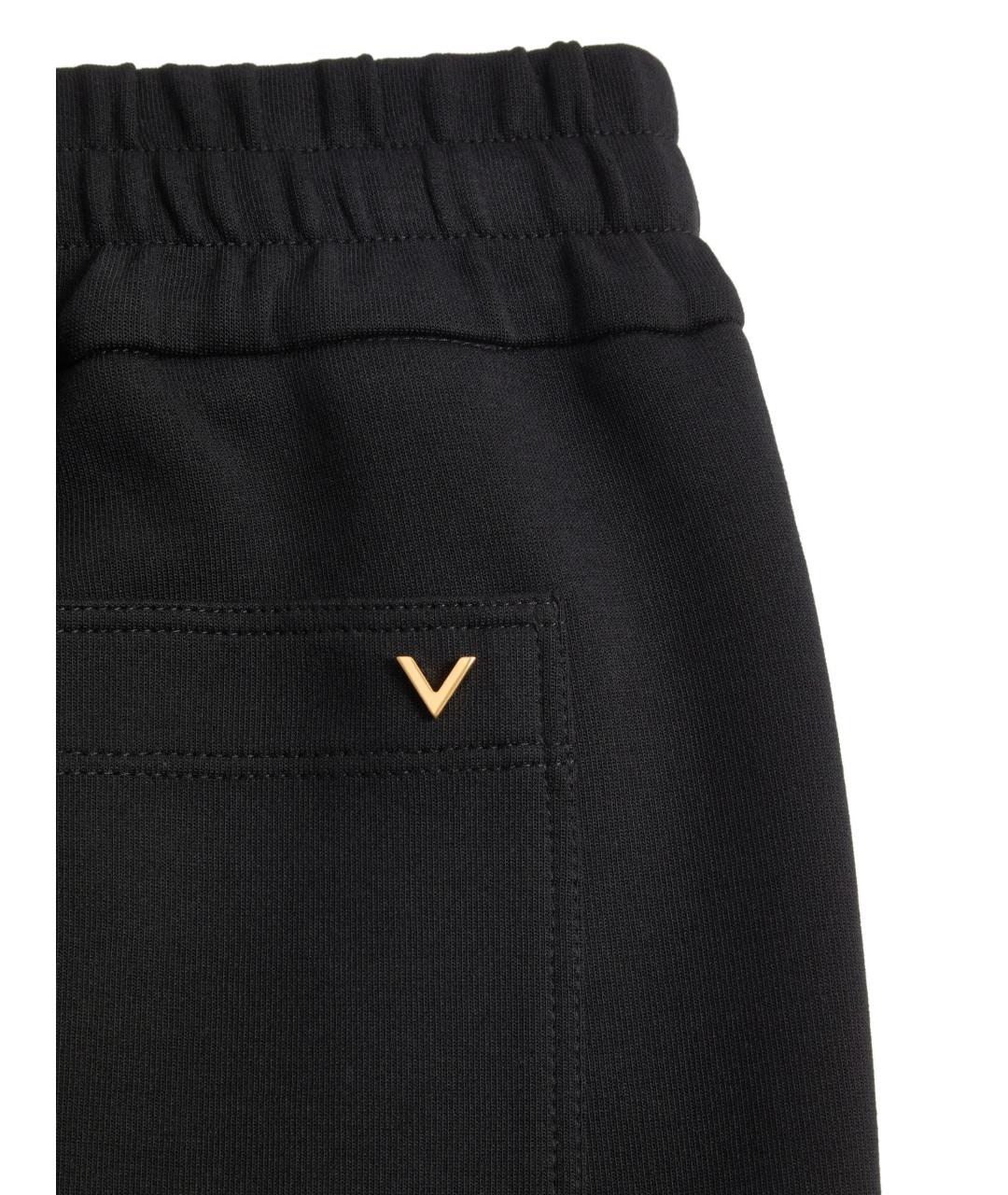 VALENTINO Черные хлопковые повседневные брюки, фото 4