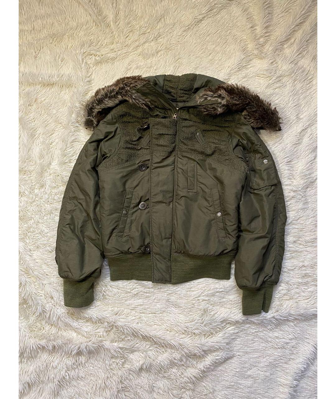 DIESEL Зеленая нейлоновая куртка, фото 3