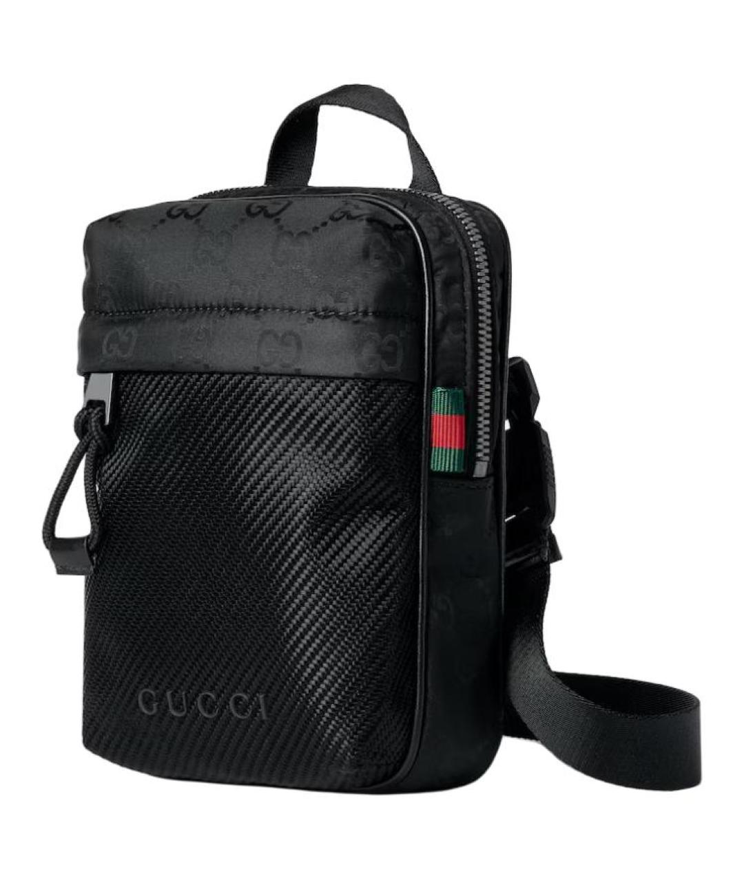 GUCCI Черная нейлоновая сумка на плечо, фото 2