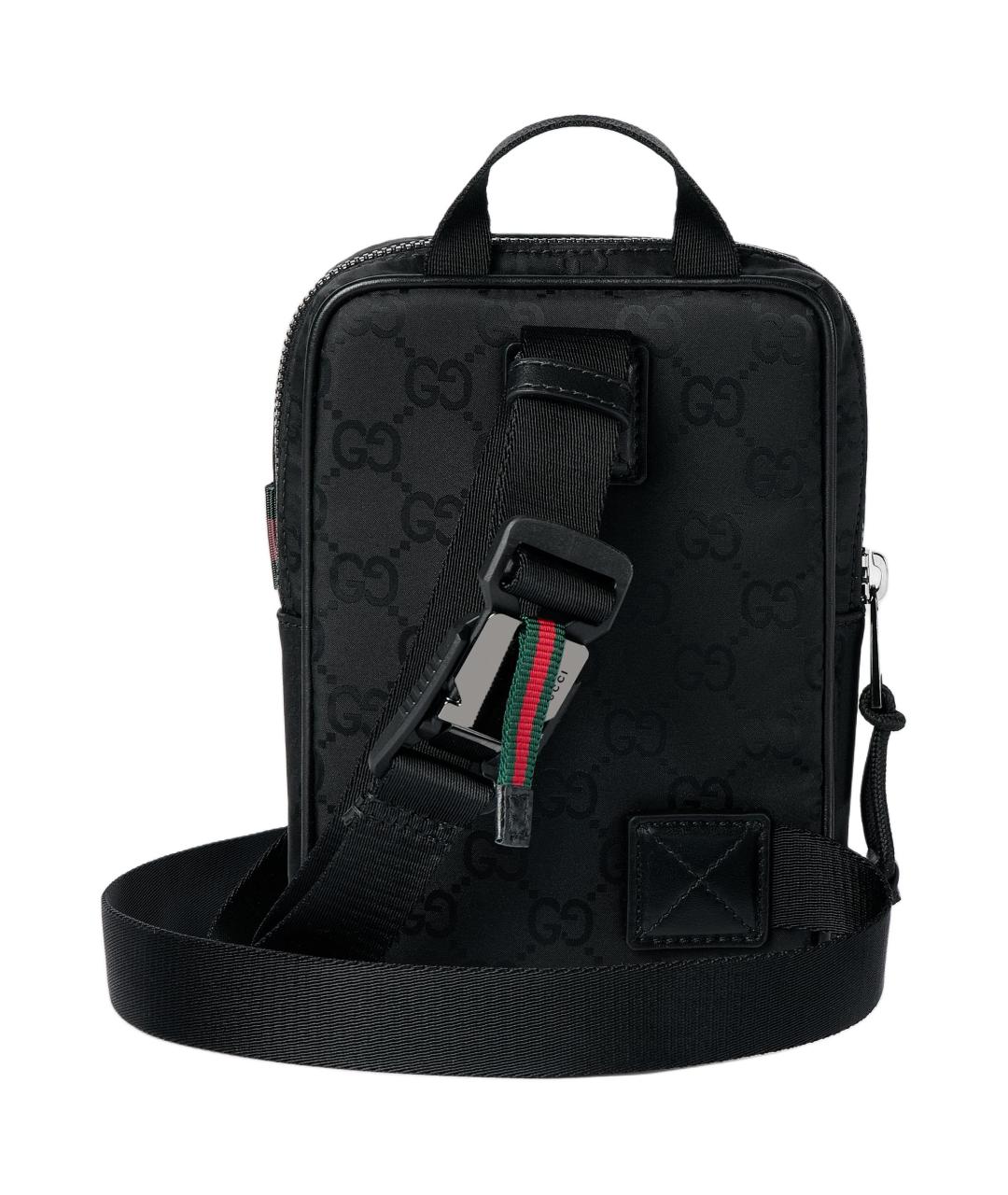 GUCCI Черная нейлоновая сумка на плечо, фото 5