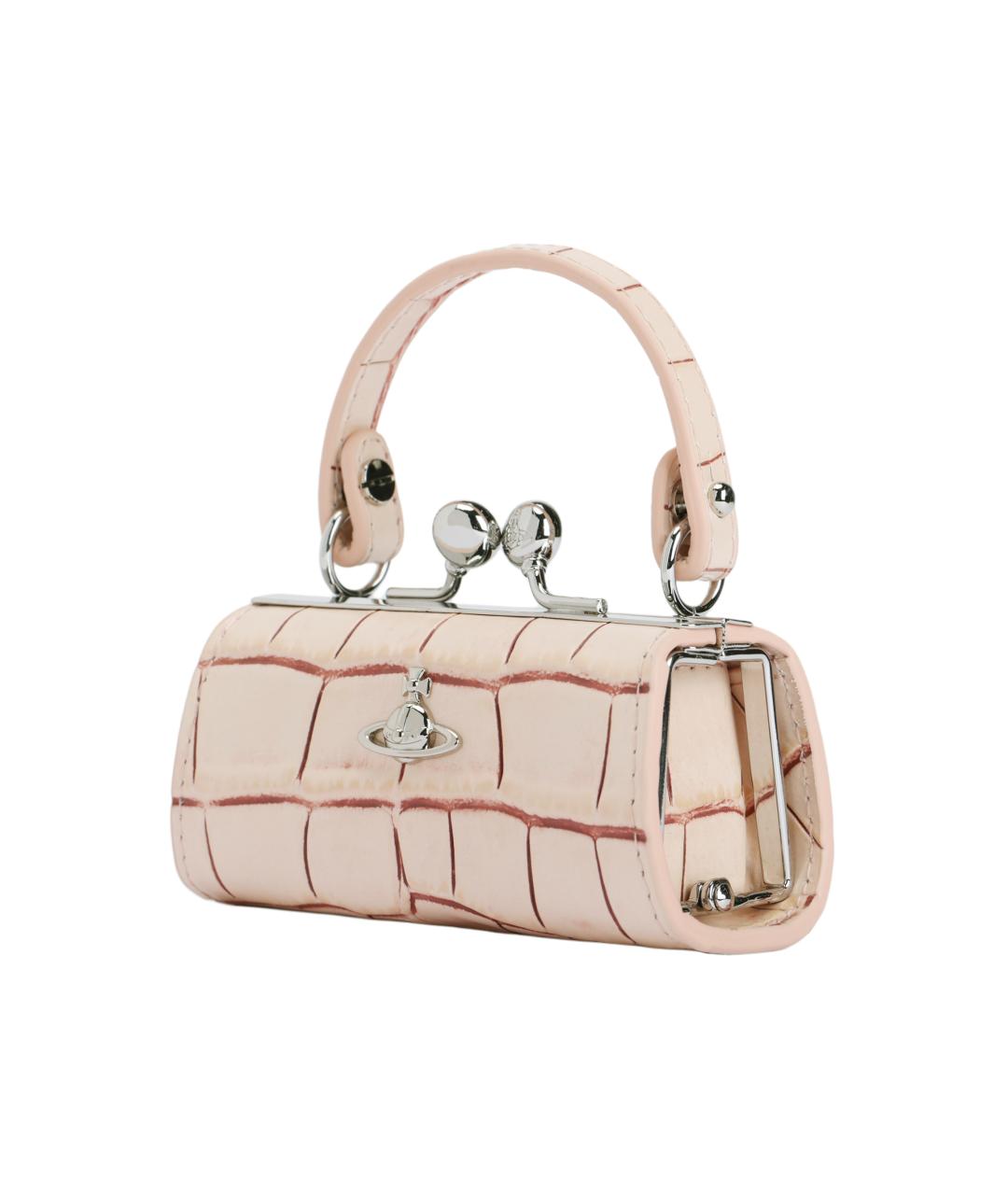 VIVIENNE WESTWOOD Розовый кожаный кошелек, фото 5