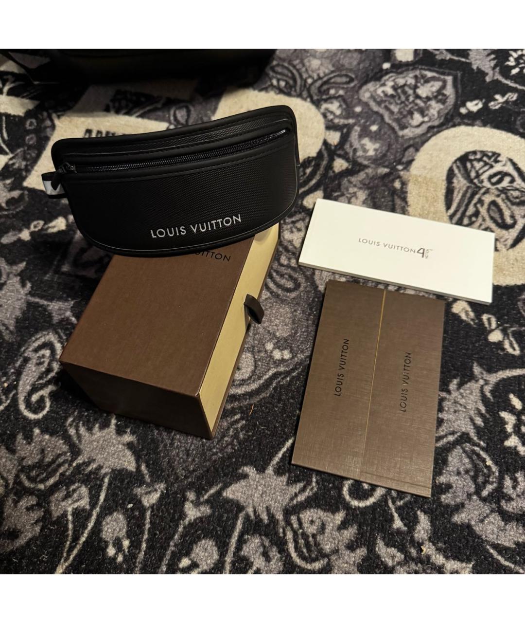 LOUIS VUITTON Темно-синие пластиковые солнцезащитные очки, фото 4