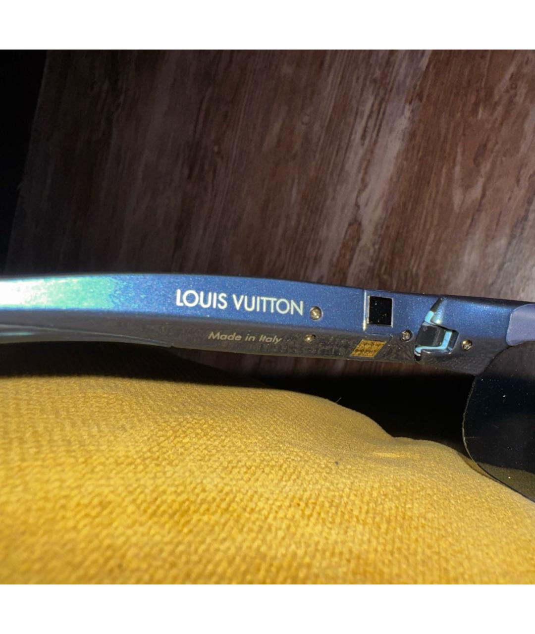 LOUIS VUITTON Темно-синие пластиковые солнцезащитные очки, фото 3