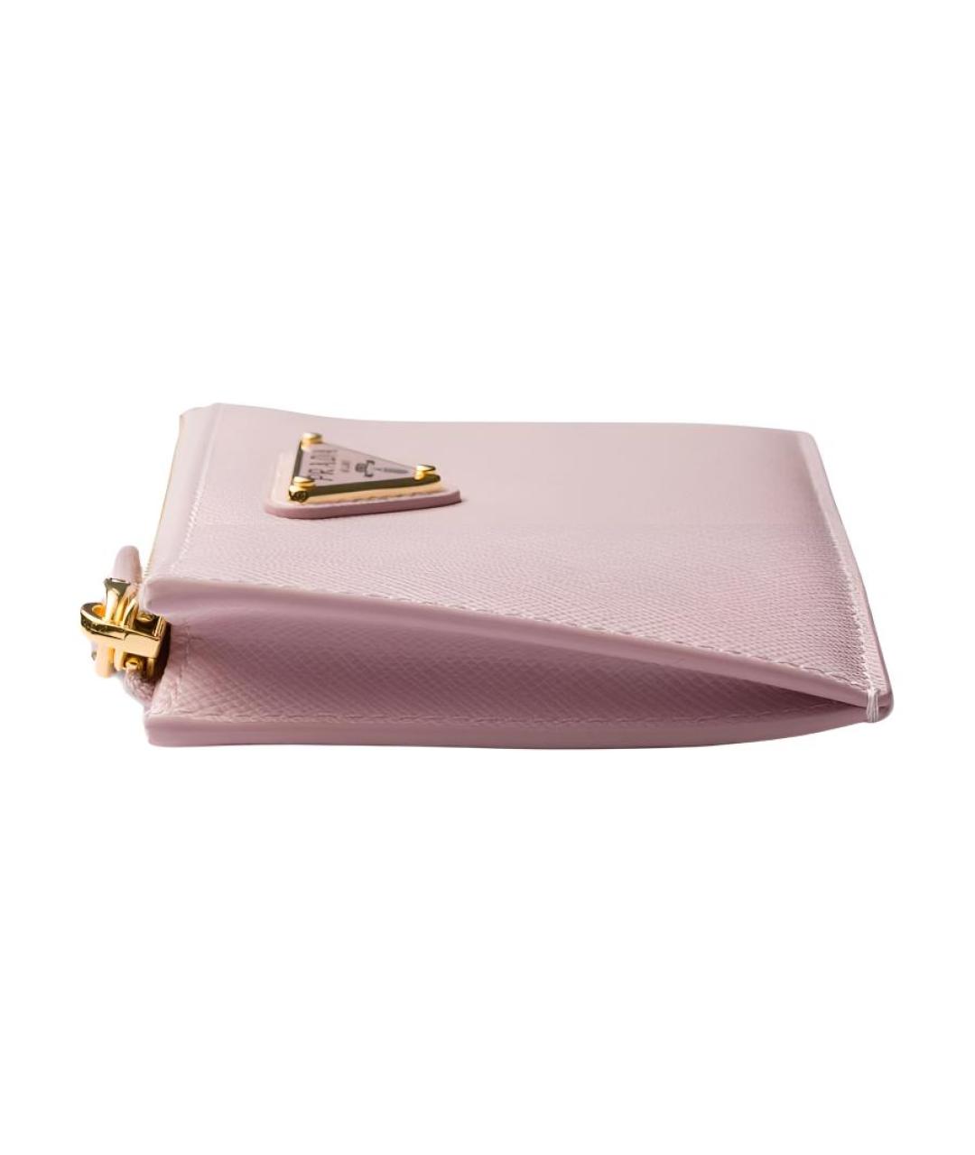 PRADA Розовый кожаный кардхолдер, фото 3