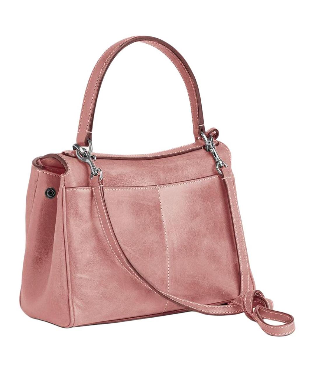 BALENCIAGA Розовая кожаная сумка через плечо, фото 3