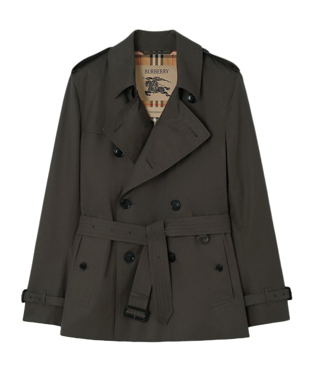 BURBERRY Серый тренч / плащ, фото 1