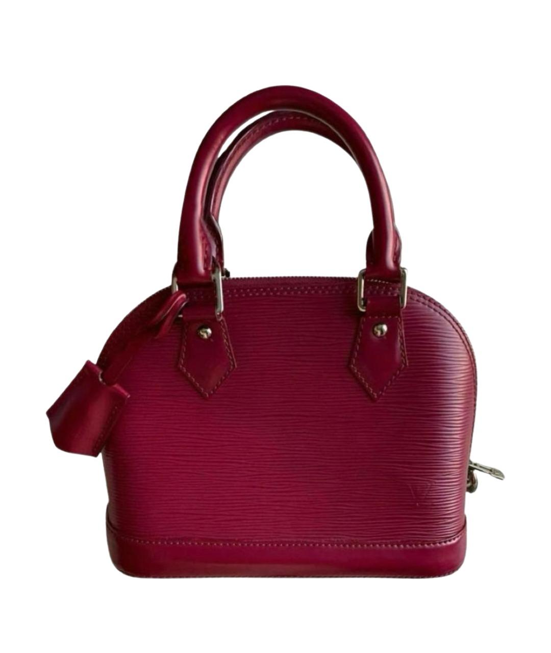 LOUIS VUITTON Бордовая кожаная сумка через плечо, фото 1