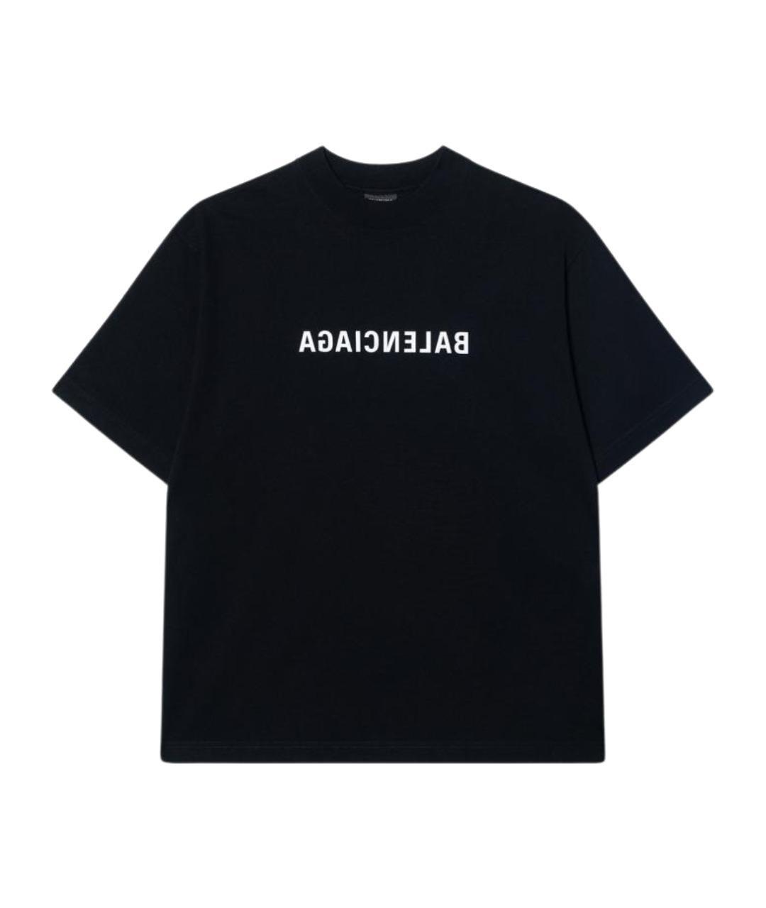 BALENCIAGA Черная футболка, фото 1