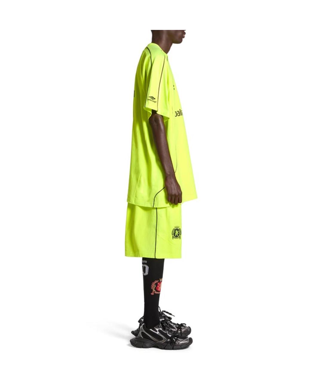 BALENCIAGA Желтая футболка, фото 5