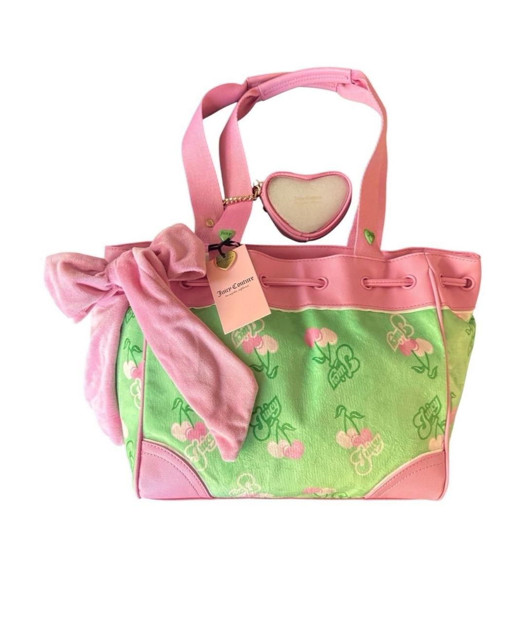 JUICY COUTURE Зеленая сумка тоут, фото 5