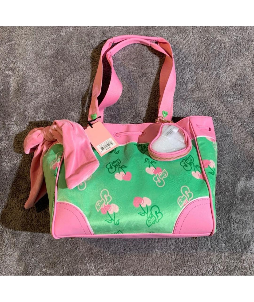JUICY COUTURE Зеленая сумка тоут, фото 2