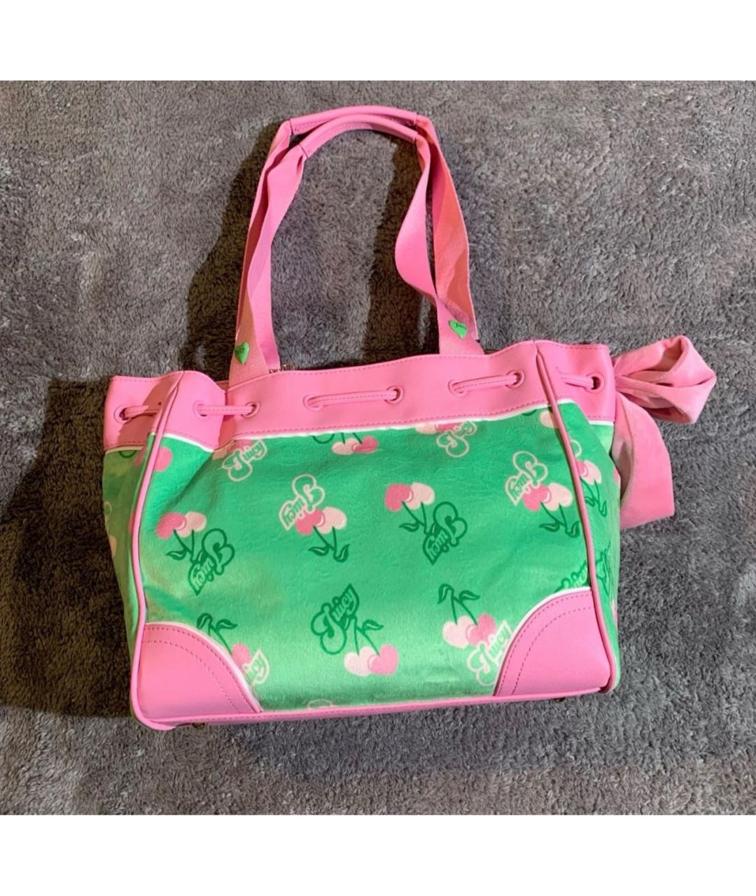 JUICY COUTURE Зеленая сумка тоут, фото 3