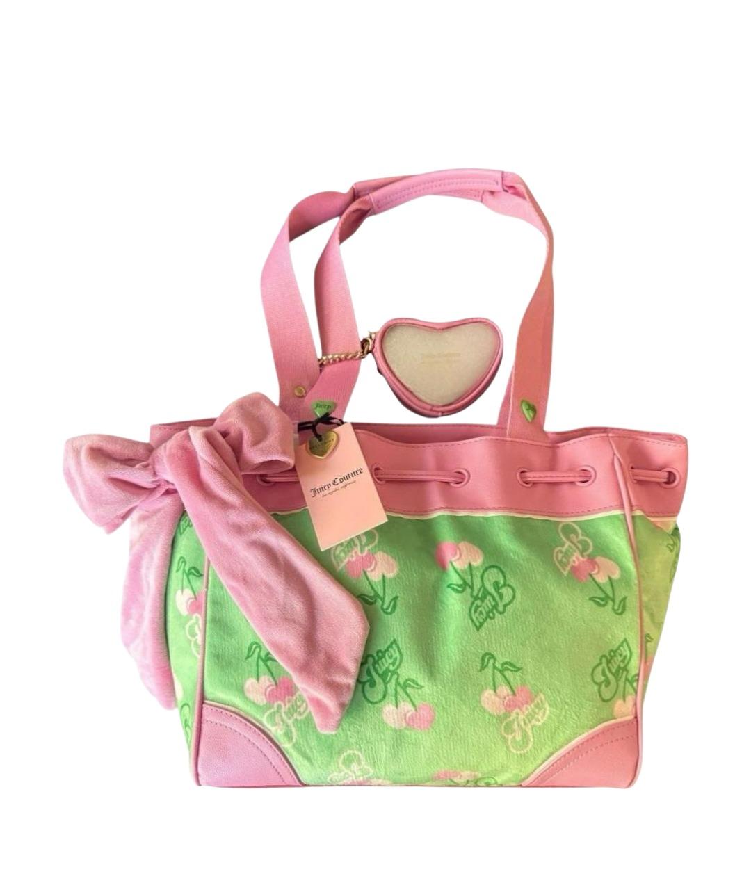 JUICY COUTURE Зеленая сумка тоут, фото 1