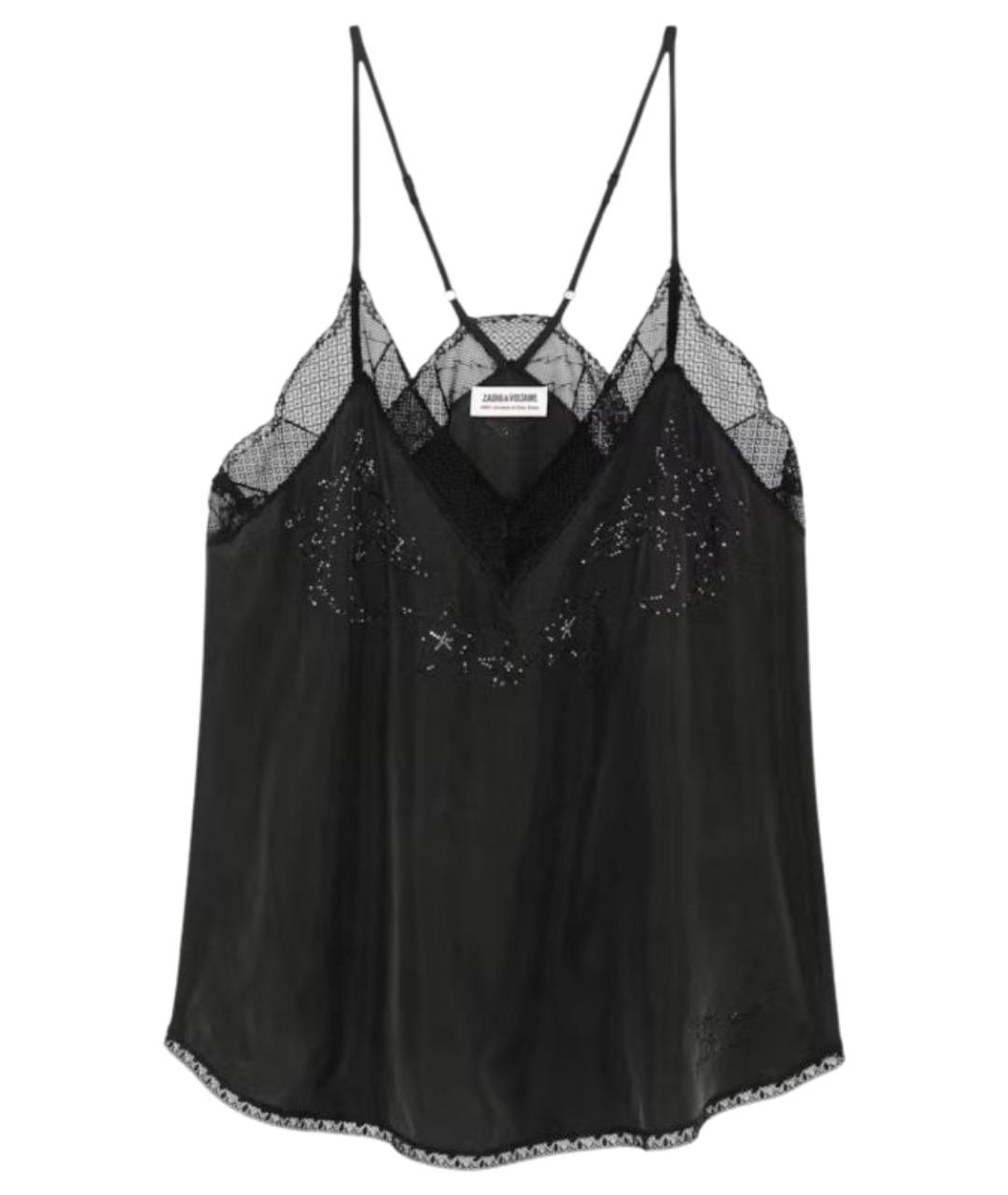 ZADIG & VOLTAIRE Черная шелковая майка, фото 1
