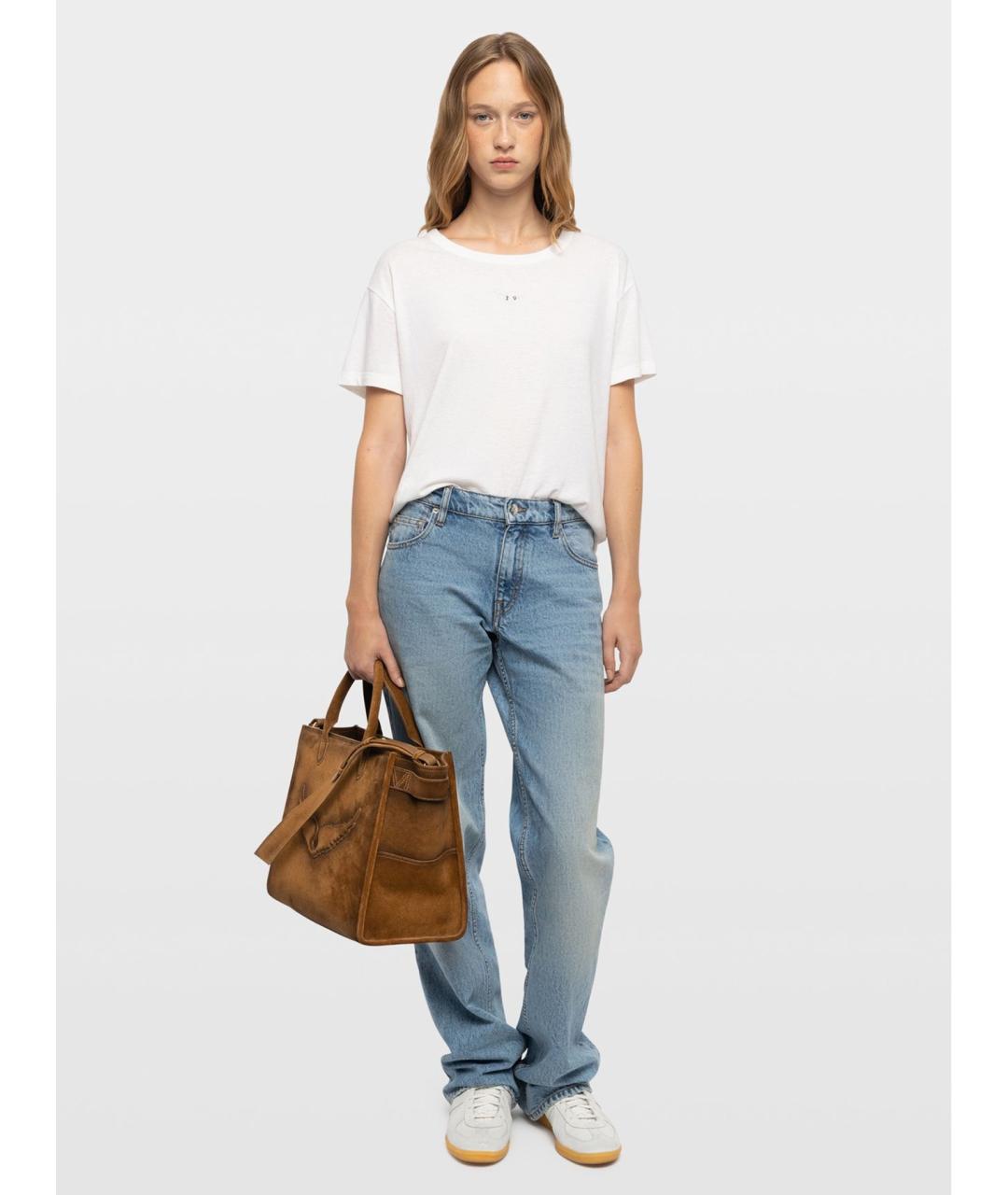 ZADIG & VOLTAIRE Коричневая кожаная сумка тоут, фото 2