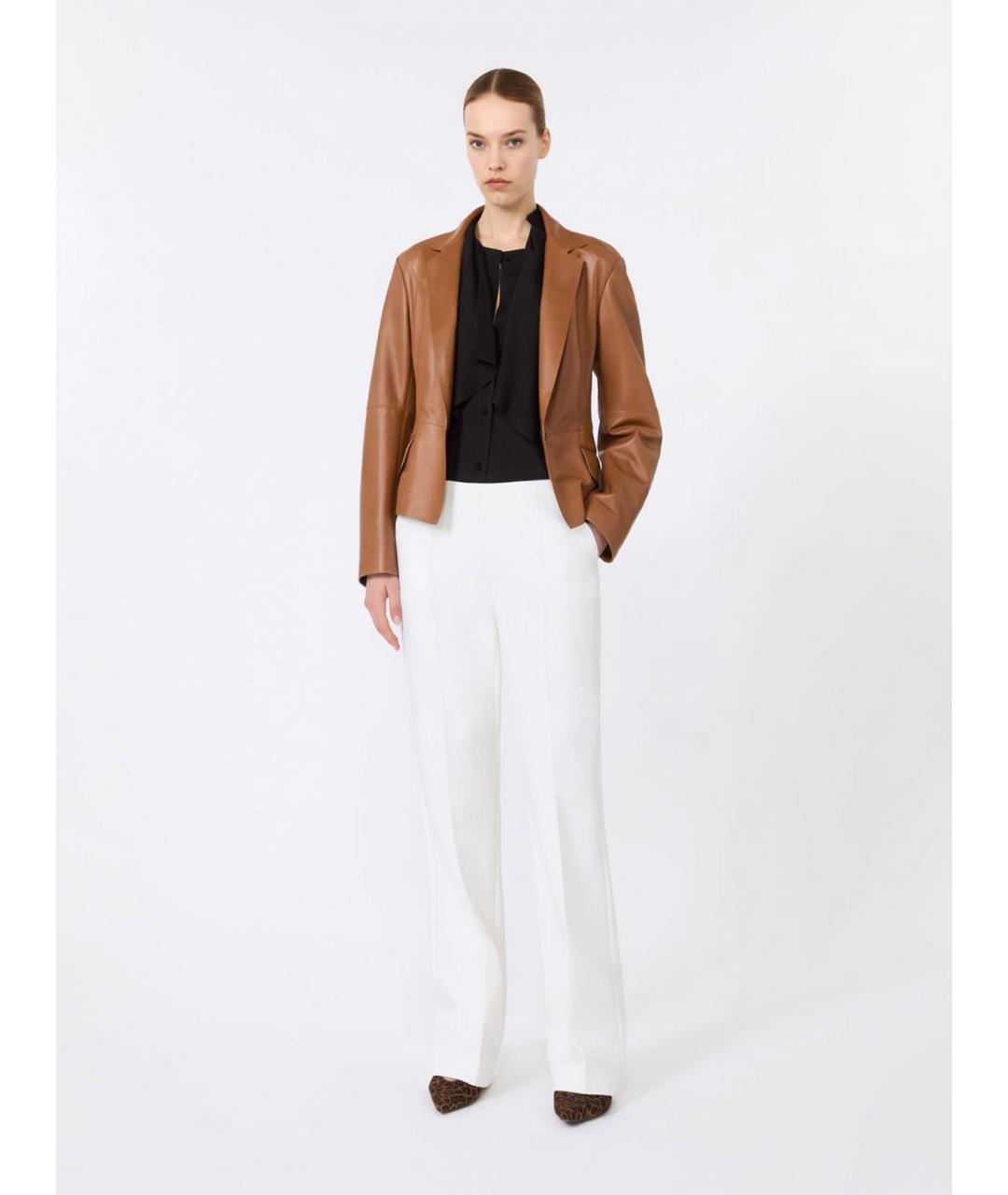 MAX MARA Черная шелковая блузы, фото 2