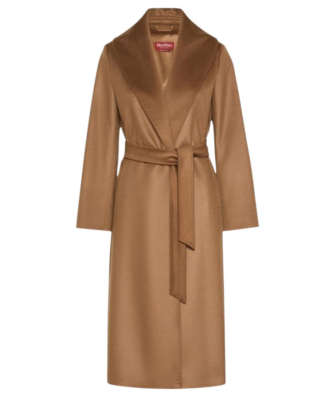 MAX MARA STUDIO Коричневое кашемировое пальто, фото 1