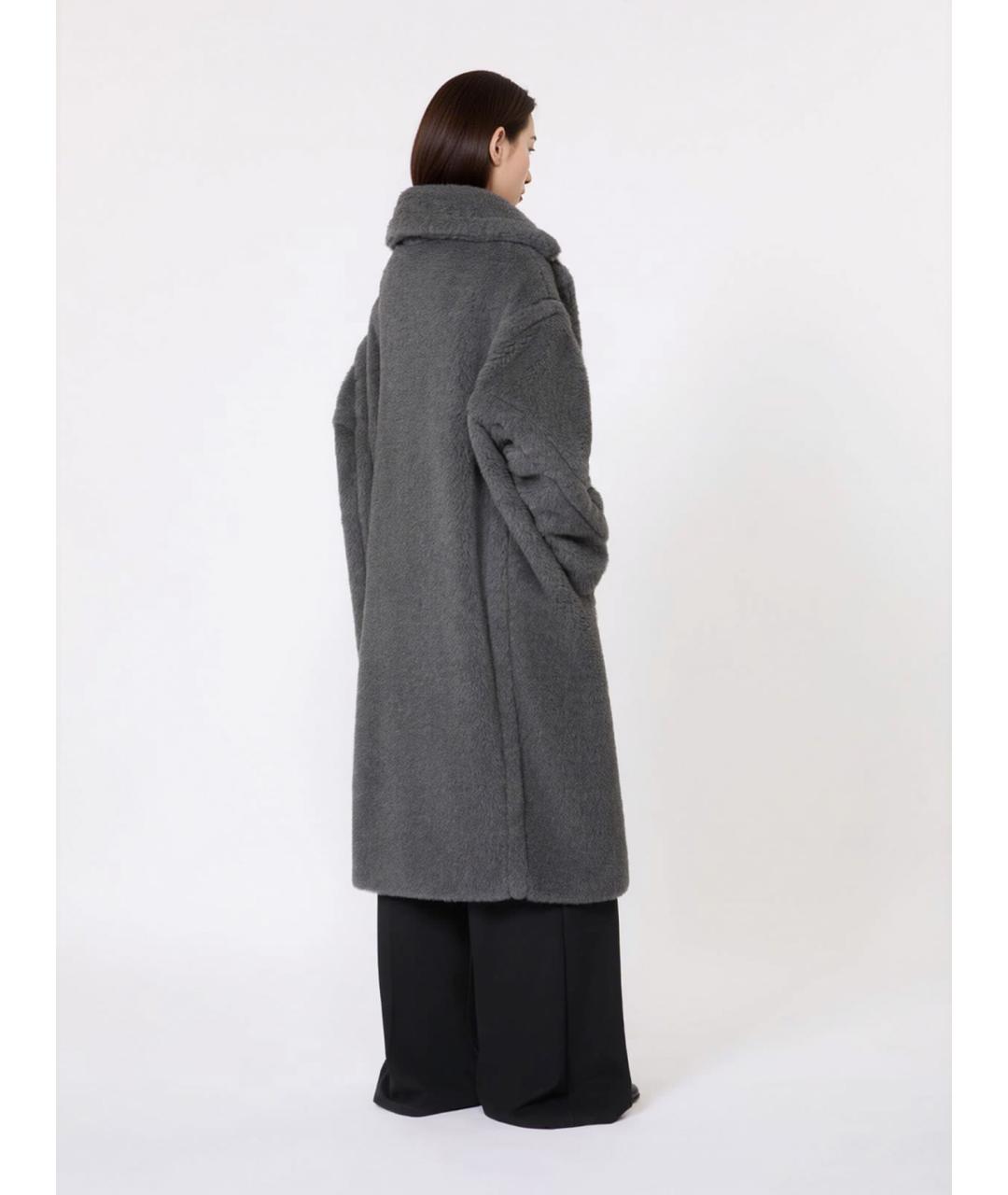 MAX MARA Серое шерстяное пальто, фото 3