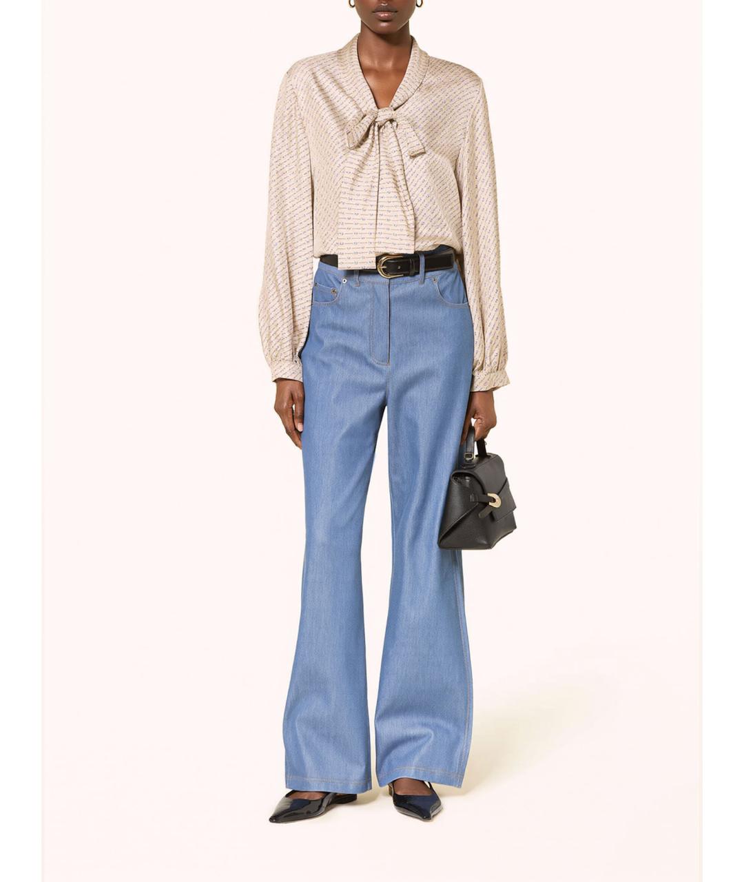 MAX MARA STUDIO Мульти шелковая блузы, фото 2