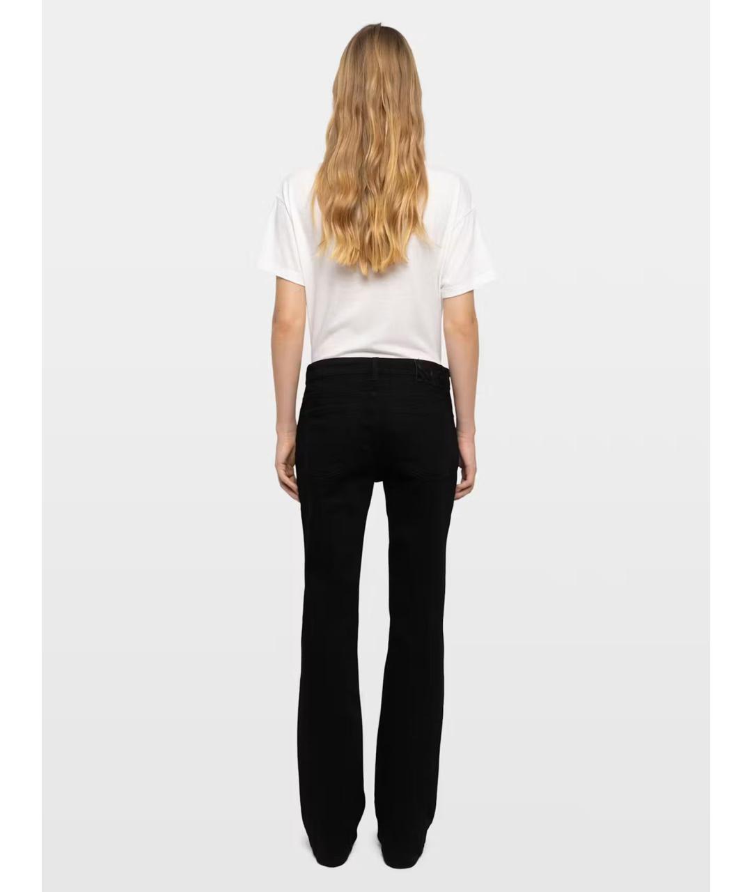ZADIG & VOLTAIRE Черные хлопковые джинсы клеш, фото 4