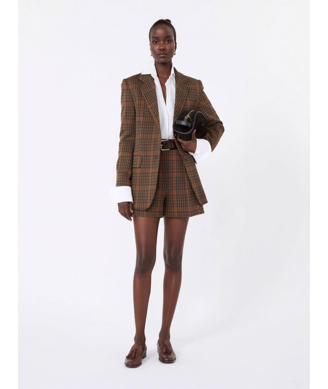 MAX MARA Мульти шерстяные шорты, фото 2