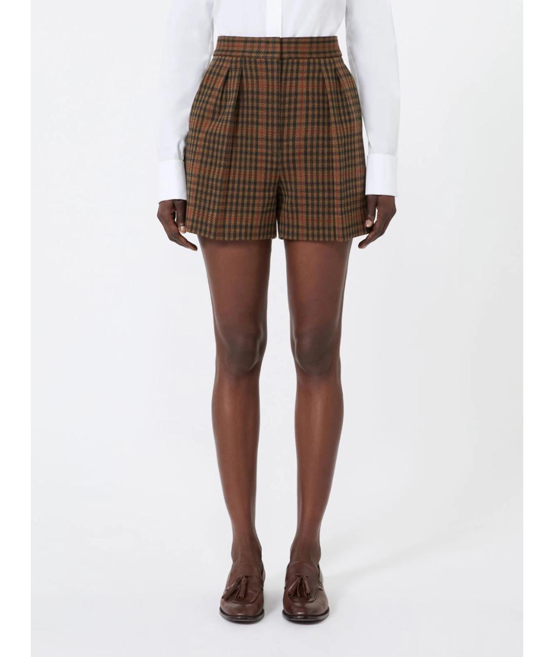 MAX MARA Мульти шерстяные шорты, фото 3