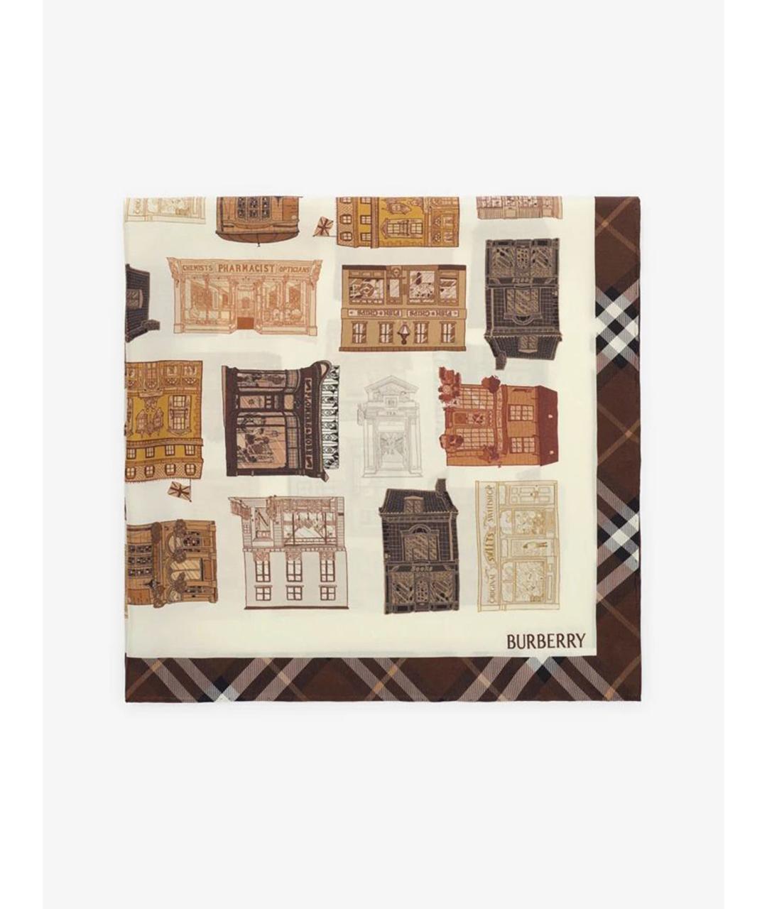 BURBERRY Мульти шелковый платок, фото 4