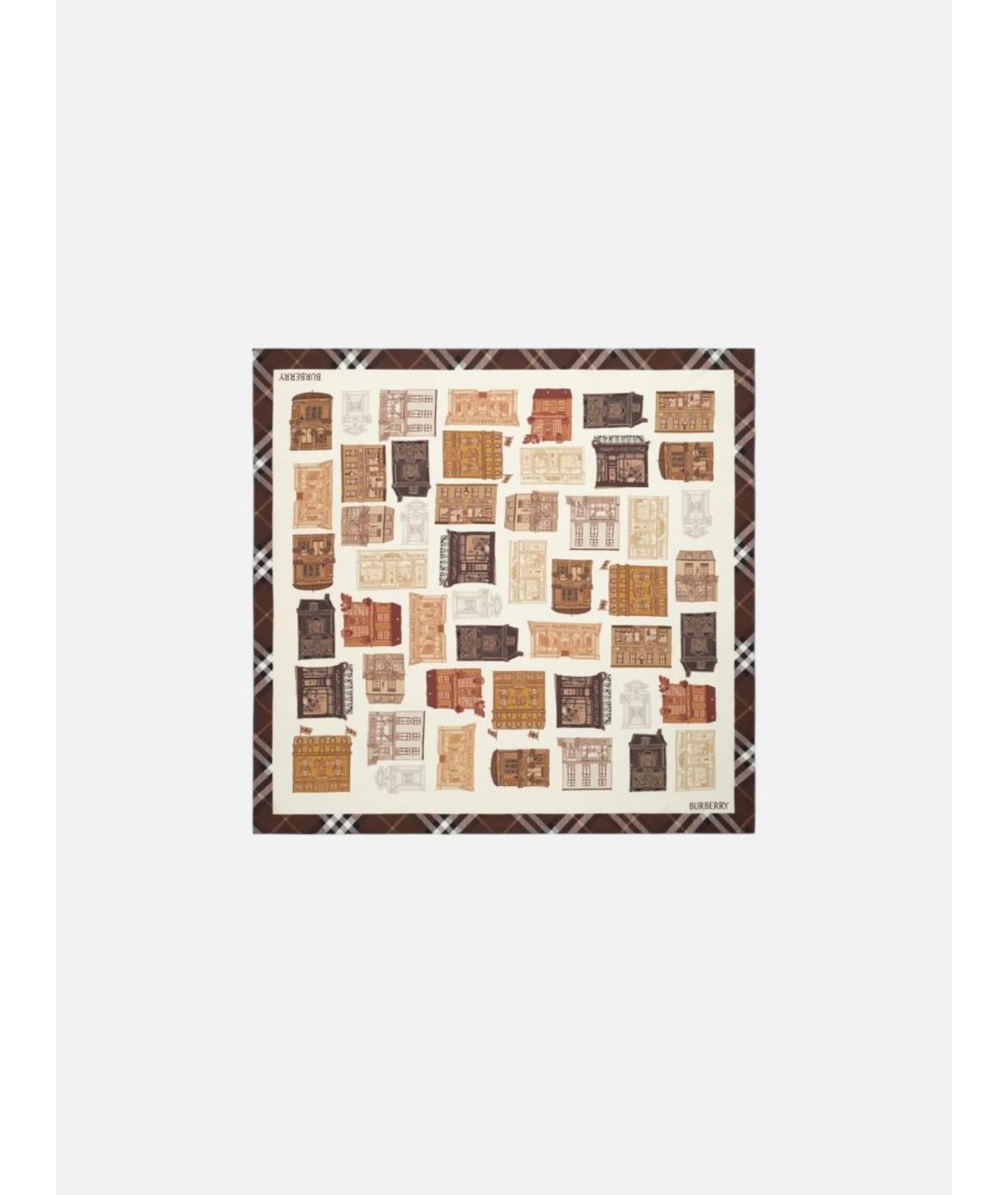 BURBERRY Мульти шелковый платок, фото 5