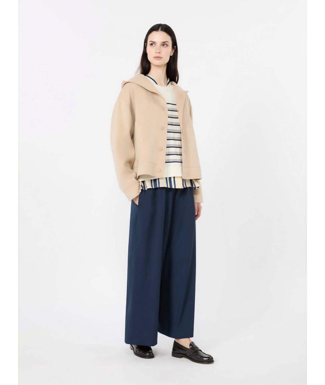 WEEKEND MAX MARA Бежевая шерстяная куртка, фото 2