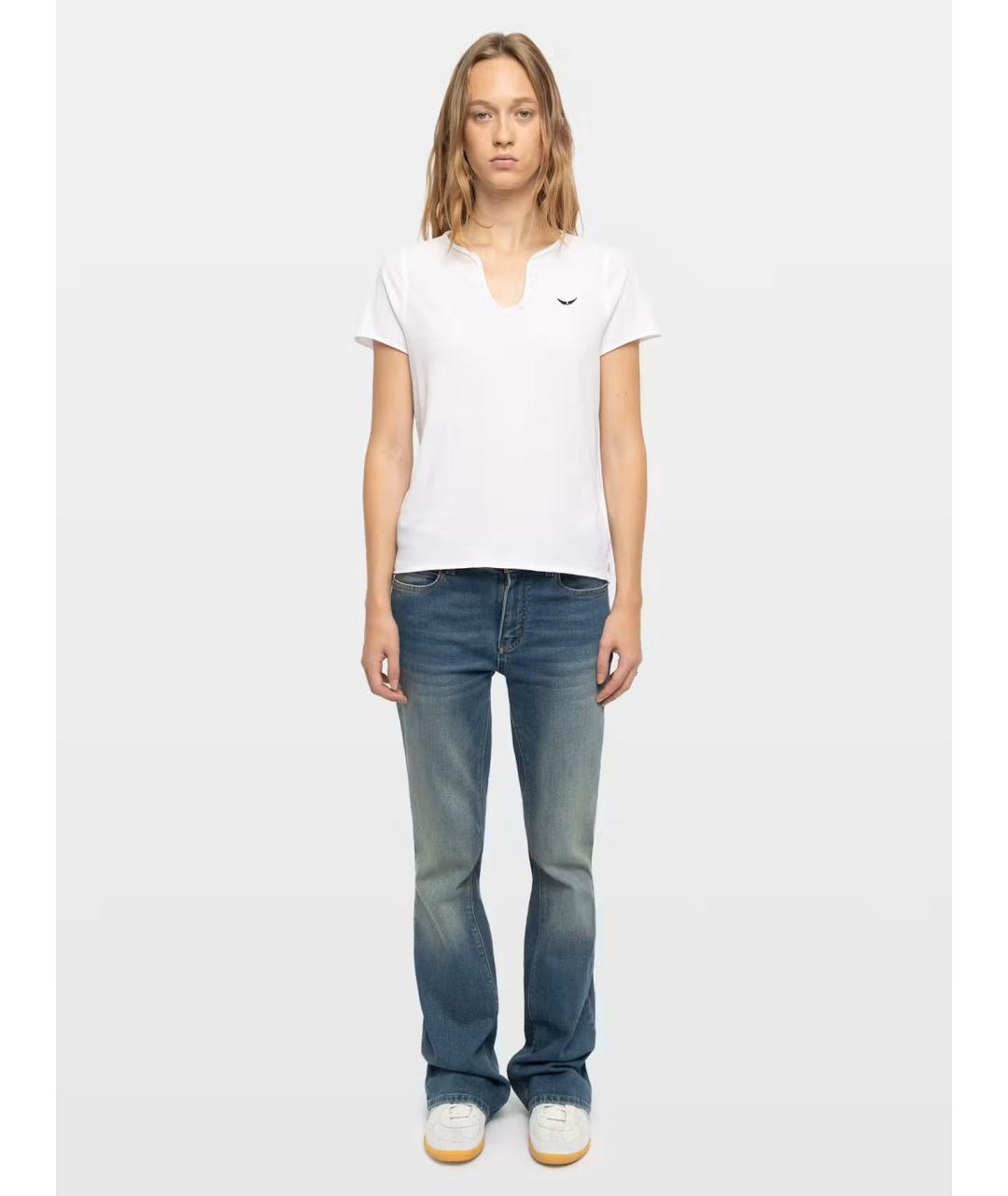 ZADIG & VOLTAIRE Белая хлопковая футболка, фото 2