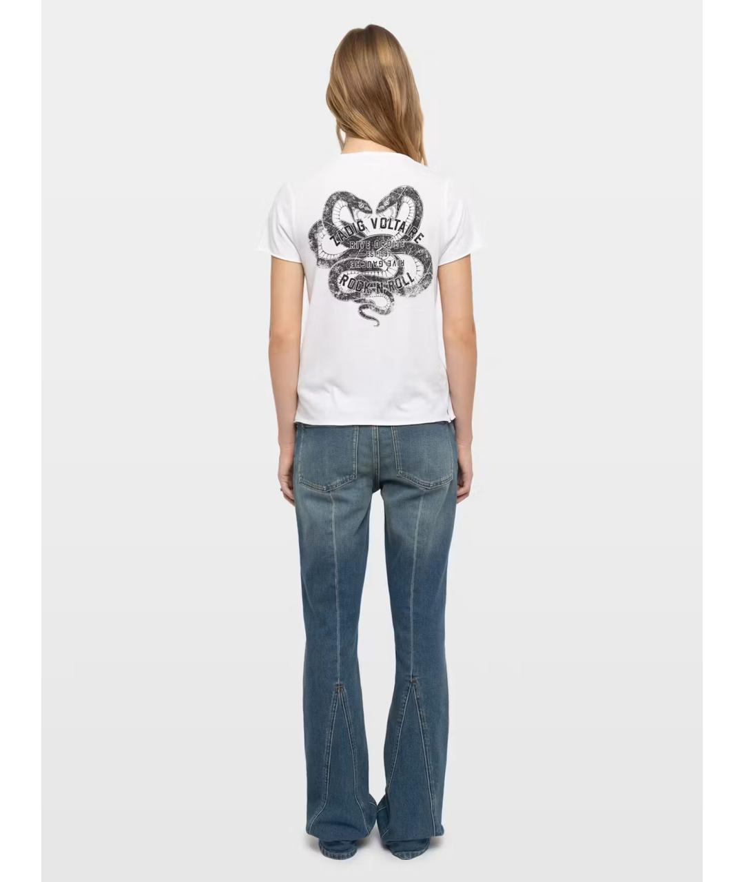 ZADIG & VOLTAIRE Белая хлопковая футболка, фото 3