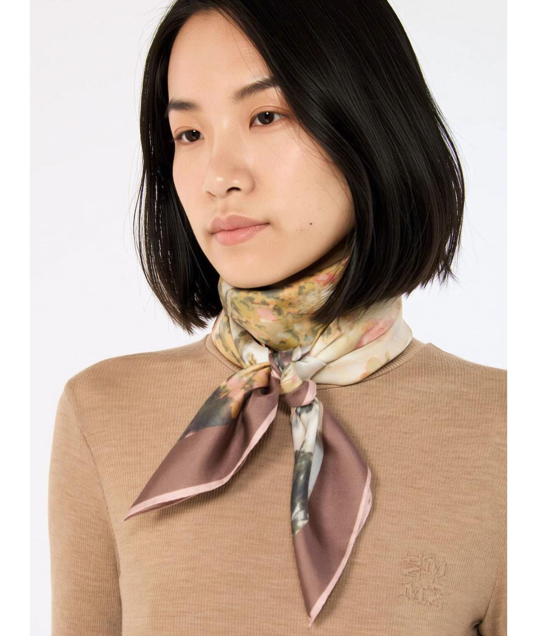 MAX MARA Мульти шелковый шарф, фото 4