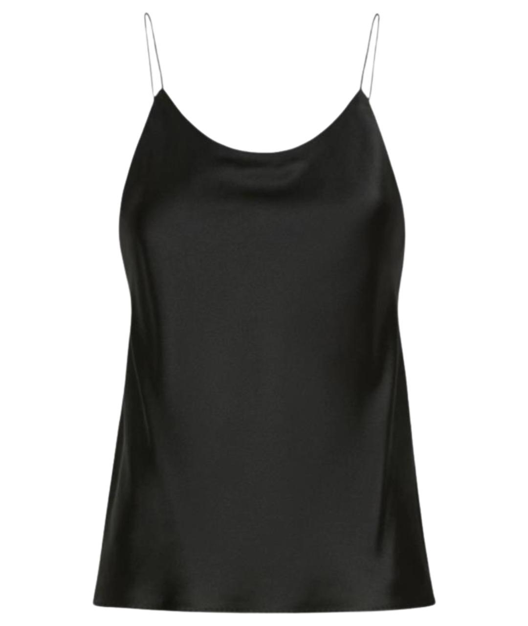 MAX MARA Черная шелковая майка, фото 1