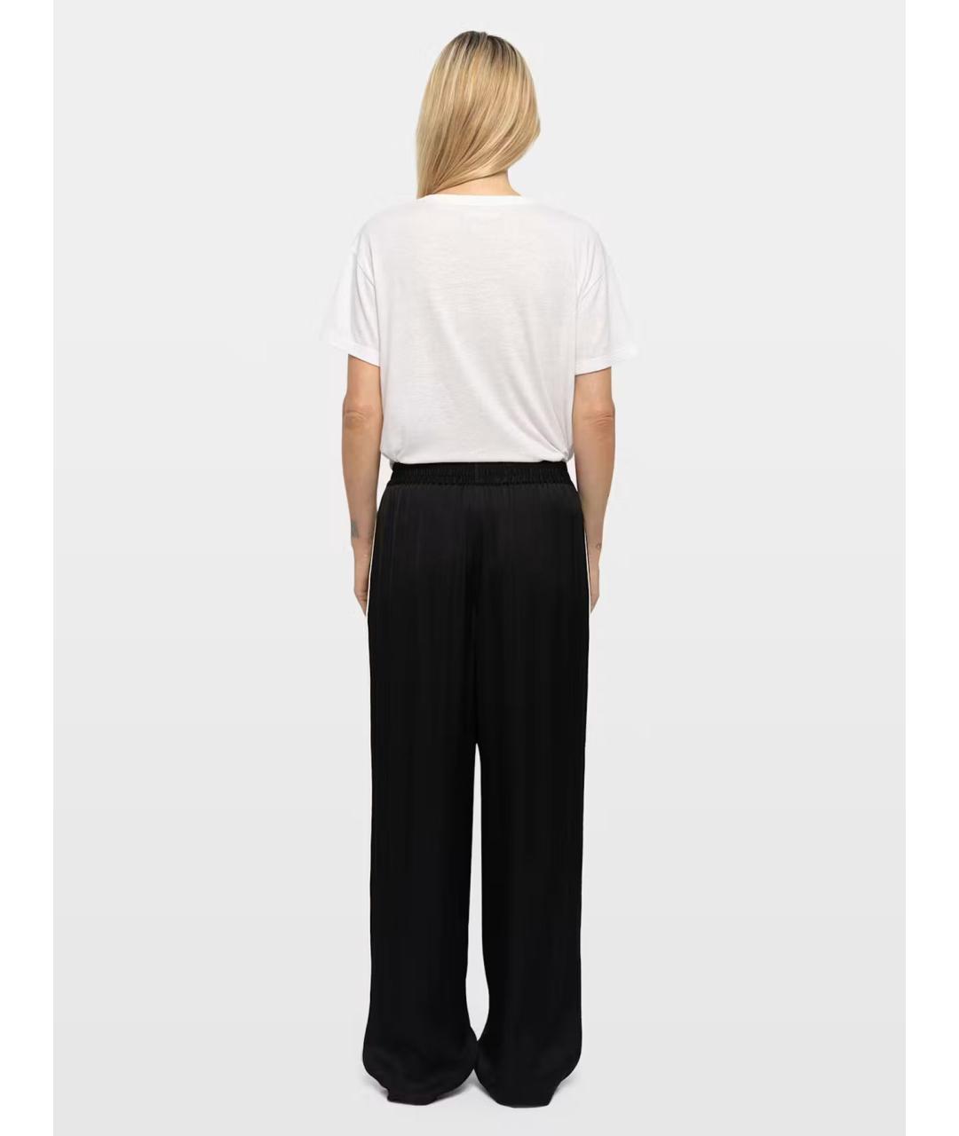 ZADIG & VOLTAIRE Черные вискозные брюки широкие, фото 3