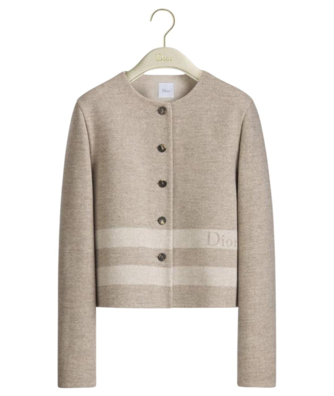 CHRISTIAN DIOR Мульти шерстяная куртка, фото 1