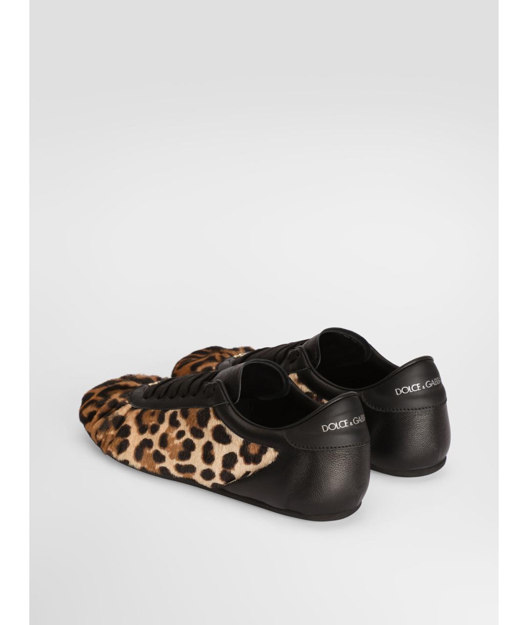 DOLCE&GABBANA Мульти кожаные кроссовки, фото 3