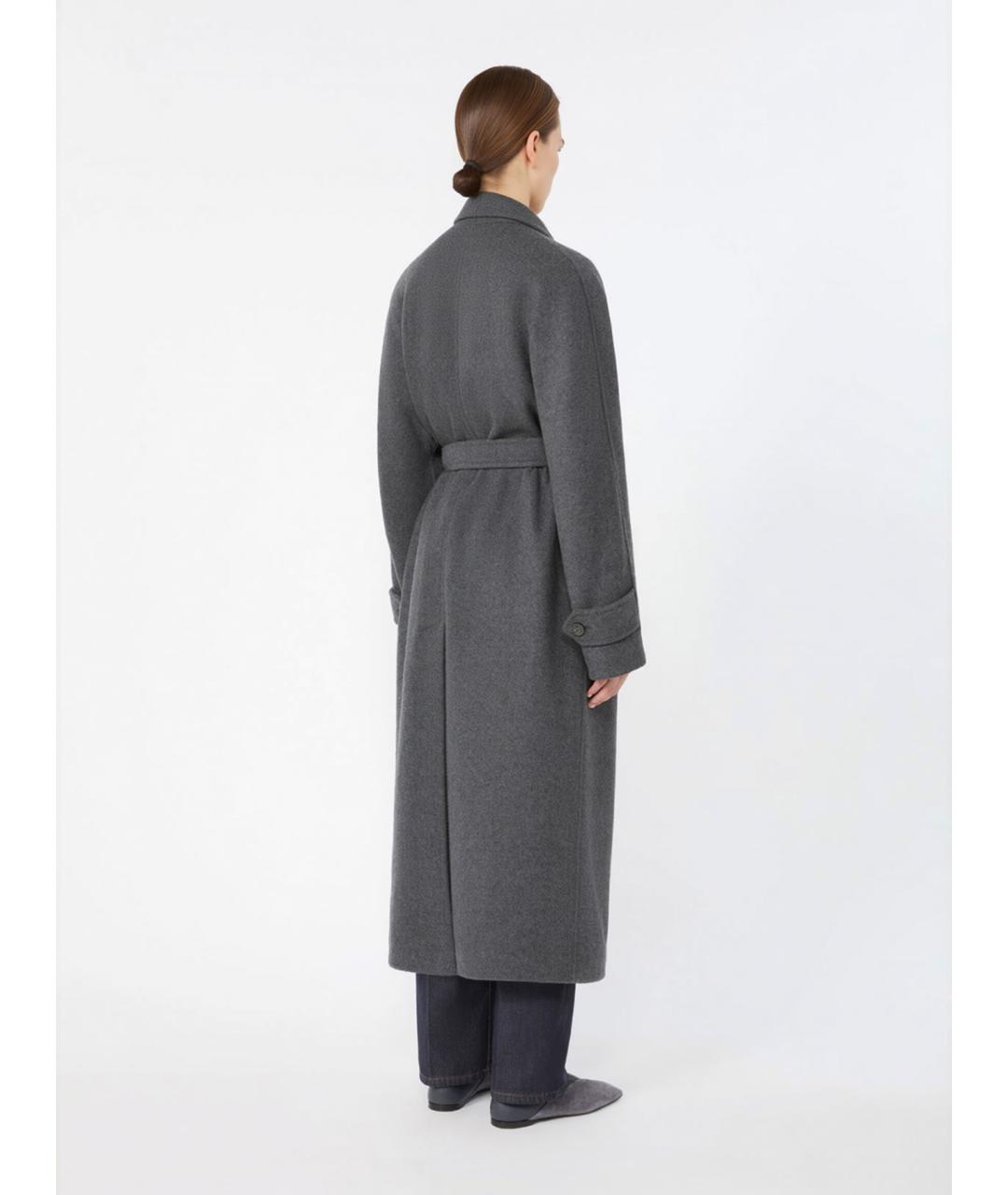 MAX MARA Серое кашемировое пальто, фото 4